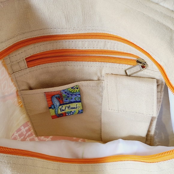 Paul Brent Gone to the Beach canvas bag w/ thick rope straps and zipper closure - Picture 10 of 12